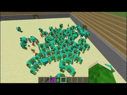 HEROBRİNE ORDUSU VS MUTANT ZOMBİ ORDUSU  MİNECRAFT DENEYLERİ #1