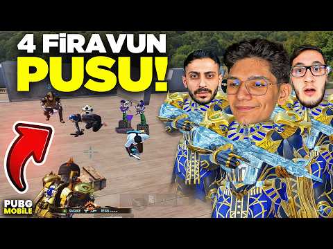 OHA! 4 FİRAVUN TOKİ PUSU! KÜFÜR YEDİK - PUBG MOBİLE