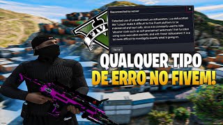 COMO CORRIGIR O ERRO DETECTED USE OF UNAUTHORIZED LUA OBFUSCATER FIVEM