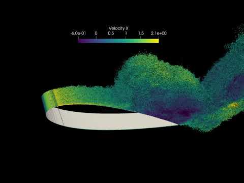 Transition - NACA 0018 Airfoil with Active Flow Control from Leading Edge Slot - PyFR