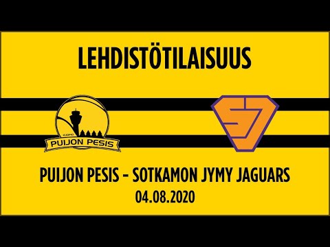 04.08.2020 Lehdistötilaisuus Puijon Pesis - Sotkamon Jymy Jaguars