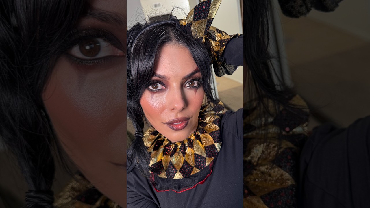 How to look like Harley Quinn in 5 minutes #halloweenmakeup #cosplay #harleyquinn