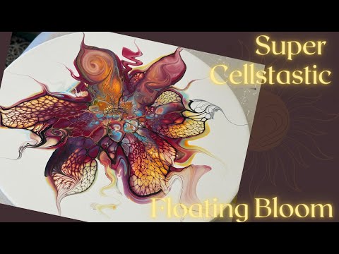 #242 Cellstastic Floating Bloom | Acrylic Pour Painting | Abstract | Fluid Painting
