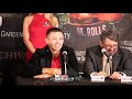 THE FULL GENNADY GOLOVKIN POST FIGHT PRESS CONFERENCE - GGG VS ROLLS