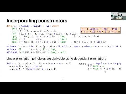 TYPES2025 - 5.5. Maximilian Doré - Linear Types inside Dependent Type Theory