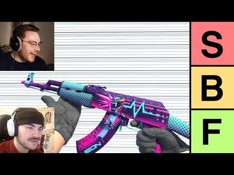 ohnepixel can't stop laughing at duwap's AK skin tierlist