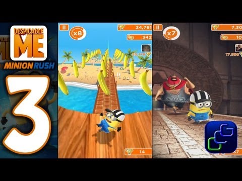 Despicable Me: Minion Rush Android Walkthrough - Part 3 - NEW Minion Beach and El Macho's Lair