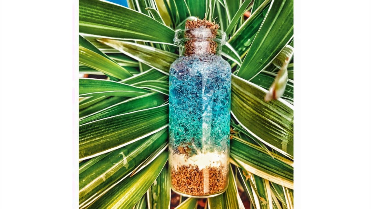 Ocean theme mini bottle art without resin😍|easy mini bottle art