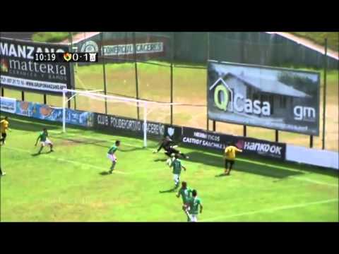 Fallo a puerta vacia de Adrian en el Cacereño-Sanluqueño