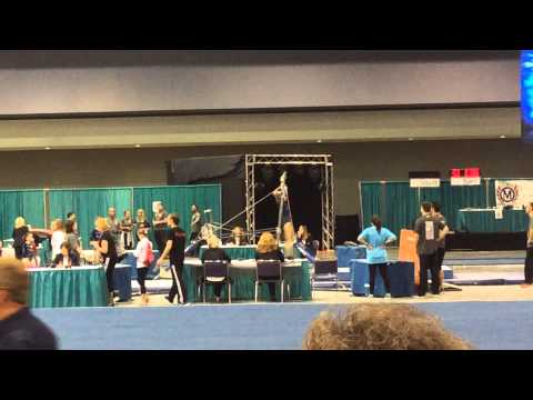 Maggie Hocutt 2015 Region 8 Regional Gymnastics Bars