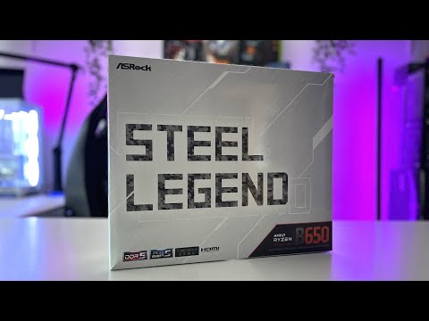 ASRock B650 Steel Legend WiFi 6E AMD Socket AM5 Ryzen 9000 8000 and 7000 Series SATA3 M.2 DDR5 7200+(OC) 256GB SATA3 6.0 Gb/s ATX Motherboard BIOS Flashback video review thumbnail