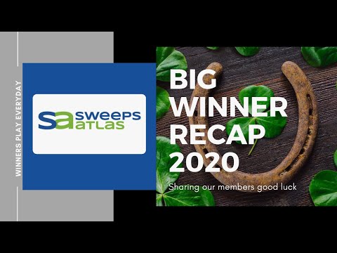 BIG WINNER RECAP 2020 | Sweeps Atlas sharing the good luck and looking forward to even more!