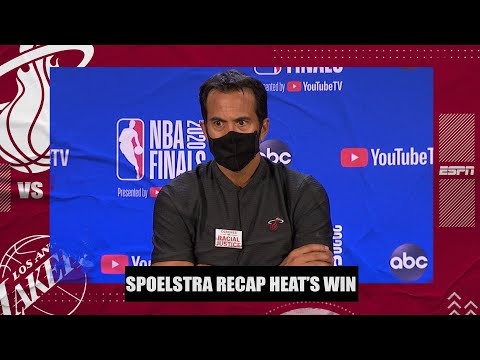 埃裡克-斯波爾斯特拉稱讚吉米-巴特勒在熱火隊第五場比賽中的表現 - 2020年NBA總決賽 (Erik Spoelstra praises Jimmy Butler’s Game 5 performance for Heat | 2020 NBA Finals)
