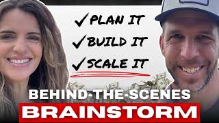 Real Brainstorming Session! Hear Two Entrepreneurs Devise an Action Plan | Justin & Tara Williams
