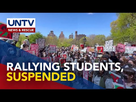 Columbia University sa New York, sinuspinde ang mga estudyanteng sangkot sa Pro-Palestinian rally