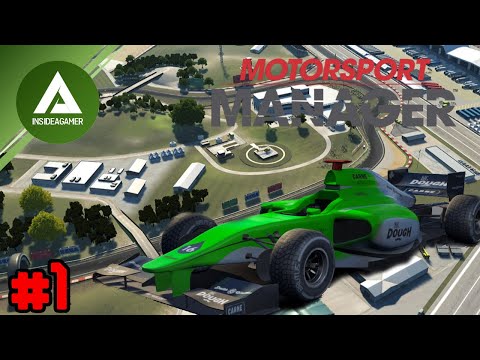Motorsport Manager PC Career - Starting Our Own F1 Team - Setting Up And First Race - InsideA Racing