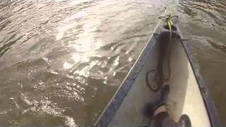 preview picture of video 'Jackfeild Rapids in open top candian canoe  GOPRO'