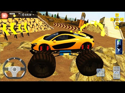 Mclaren 570S Monster Truck Driving - 4x4 Offroad Parking Simulator #3 - Android iOS Gameplay