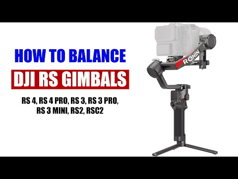 How to Properly Balance DJI RS Gimbal [ RS 4, RS 4 Pro, RS 3, RS 3 Pro, RS 2, RS C2 ] Tutorial
