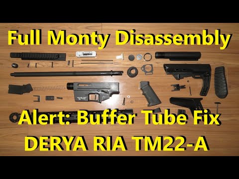 DERYA Rock Island TM22-A. Alert: Buffer Tube fix. Full Monty Disassembly & Field Stripping TM-22 RIA