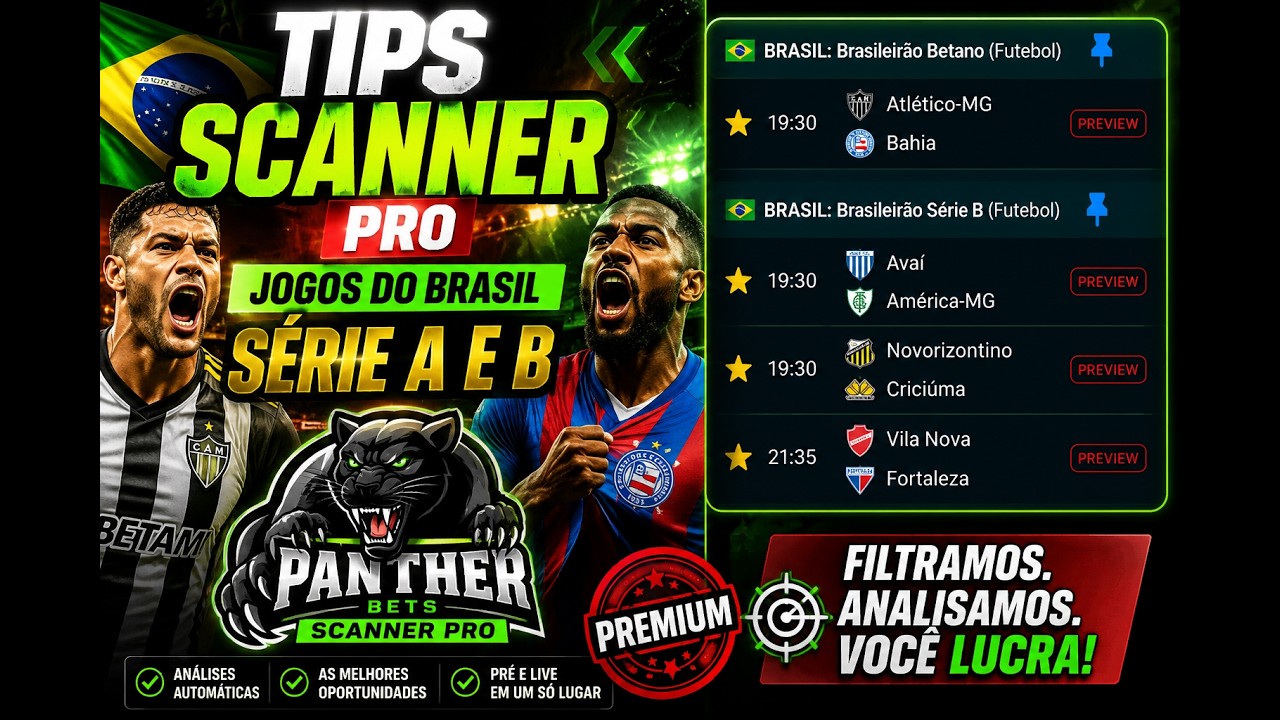 🔥 4 TIPS DO BRASILEIRÃO! OVER, UNDER, BTTS + HT BOOST e FT BOOST em AÇÃO | Scanner PRO