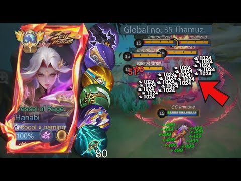MOONTON THANKS FOR NEW HANABI FULL BURST BUFFED BUILD! | HANABI NEW BEST BUILD 2025!