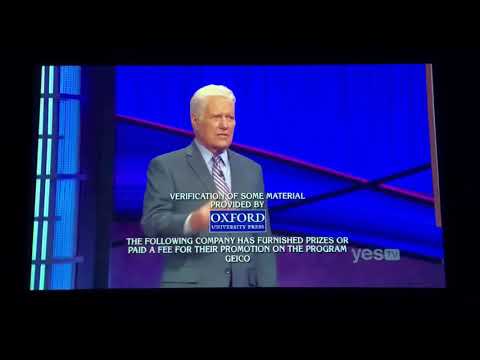 Jeopardy short end credit roll, Ryan Hemmel Day 4 (11/30/20)