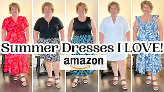Don’t Miss These 7 Flattering AMAZON Dresses for Women Over 50! 👗✨