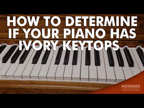 YouTube video about: How to tell if piano keys are ivory?