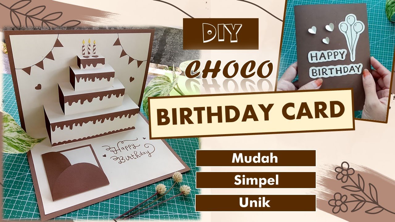 DIY BIRTHDAY CARD 3D / KARTU UCAPAN ULANG TAHUN UNTUK PACAR / KARTU UCAPAN AESTHETIC