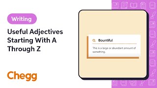 Useful Adjectives Starting With A Through Z | Chegg