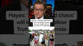 Hayes: ‘Cruelty and chaos’ will inevitably follow Trump’s ICE agenda