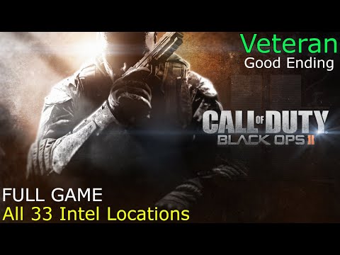 Call of Duty: Black Ops II Full Gameplay Walkthrough on Veteran with Good Ending & All 33 Intel