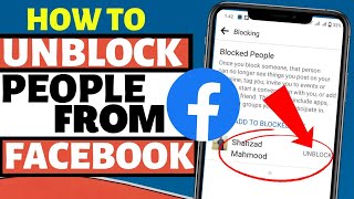 How to Unblock Someone on Facebook|How to Unblock People on Facebook|Unblock Someone on Facebook ios
