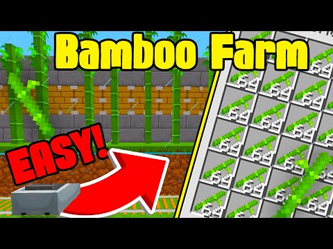 How to Build Easy Automatic Bamboo Farm | Minecraft 1.20+