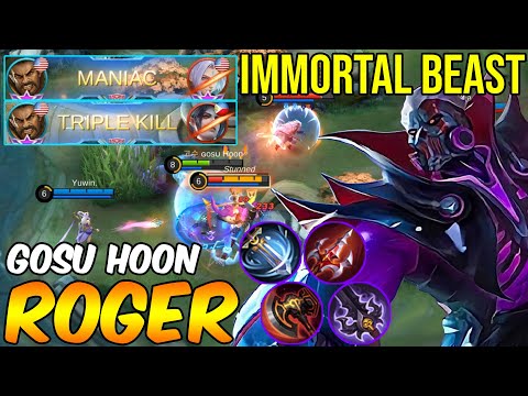 GOSU Hoon Roger Perfect Maniac [Team GOSU] GOSU Hoon Mobile Legends Gameplay