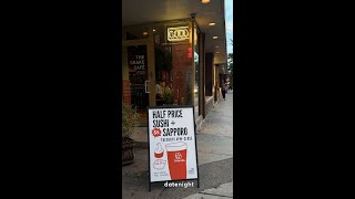 You can enjoy half price Sushi &amp; Sapporo every Tuesday at The Drake Hotel!