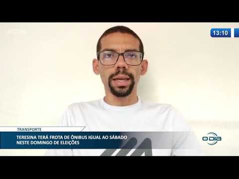 Teresina terá frota de í´nibus igual ao sábado neste domingo eleitoral 13 11 2020