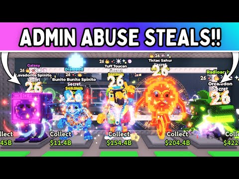 I STOLE THE CRAZIEST BRAINROTS FROM NEW YEARS ADMIN ABUSE!! *INSANE* Steal a Brainrot ROBLOX!