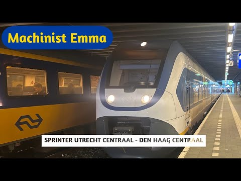 Cabinerit (4K) | SLT | Met de sprinter door het westen ! | Utrecht - Den Haag | Nov '25' |