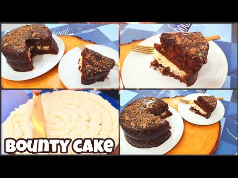 Bounty Cake | coconut cake | chocolate coconut cake |Cook with Me [4k]