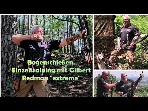 One-on-one training with Gilbert. 70 lbs + 111 lbs Redman "extreme" Bodnikbows. Thomas Brugger Ar...