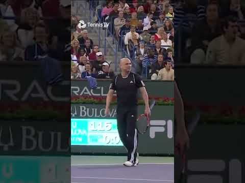 A Little Agassi & Federer Back & Forth 👀🤣