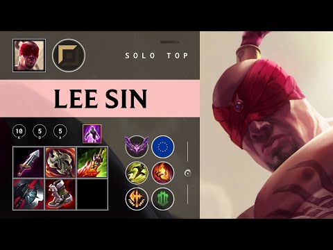 Lee Sin Top vs Renekton - EUW Master Patch 26.01