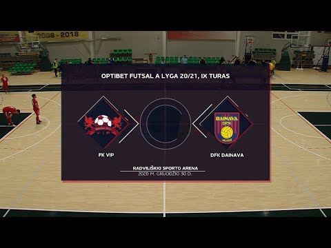 Optibet Futsal A Lyga | FK VIP - DFK Dainava | Rungtynių Santrauka |
