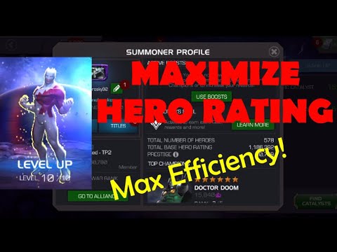 How To Maximize Total Hero Rating Efficiently | Marvel Contest of Champions