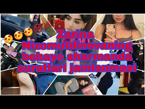 Zarina Nizomutdinovaning behayo sharmanda rasmlaridan tayyorlangan video. Zarina behayo uyatli video