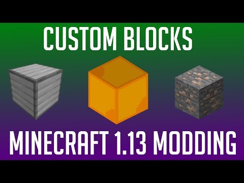 Minecraft Modding Tutorial for MC 1.14/1.14.3 - Basic Blocks