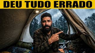 TEMPESTADE BRUTA!!! A PIOR NOITE DA MINHA VIDA NO ACAMPAMENTO Ep 136