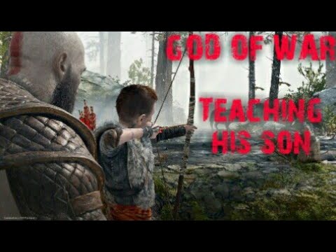 GOD OF WAR: Kratos teaching his son hunting